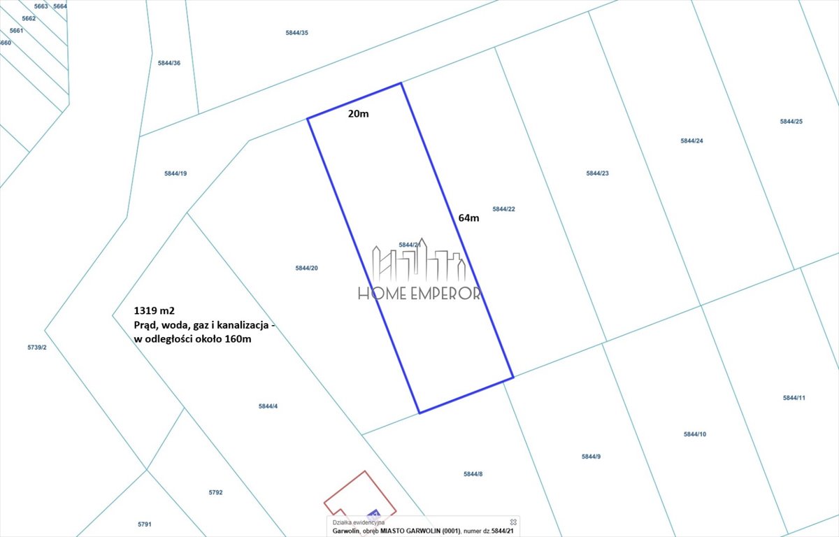 Działka 1319 m² w Garwolinie - media w zasięgu Garwolin, Nowe Leszczyny, Gen. Władysława Andersa  1 319m2 Foto 1