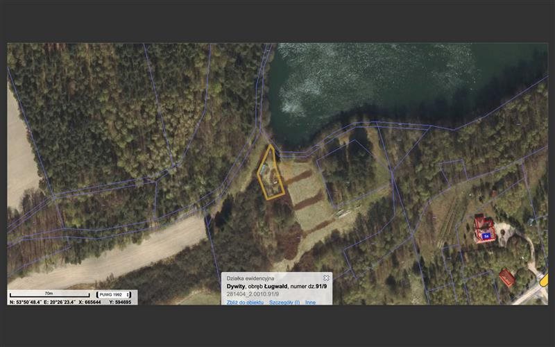 Działka 600 m² z widokiem na jezioro - zapraszam: Ługwałd: Ługwałd