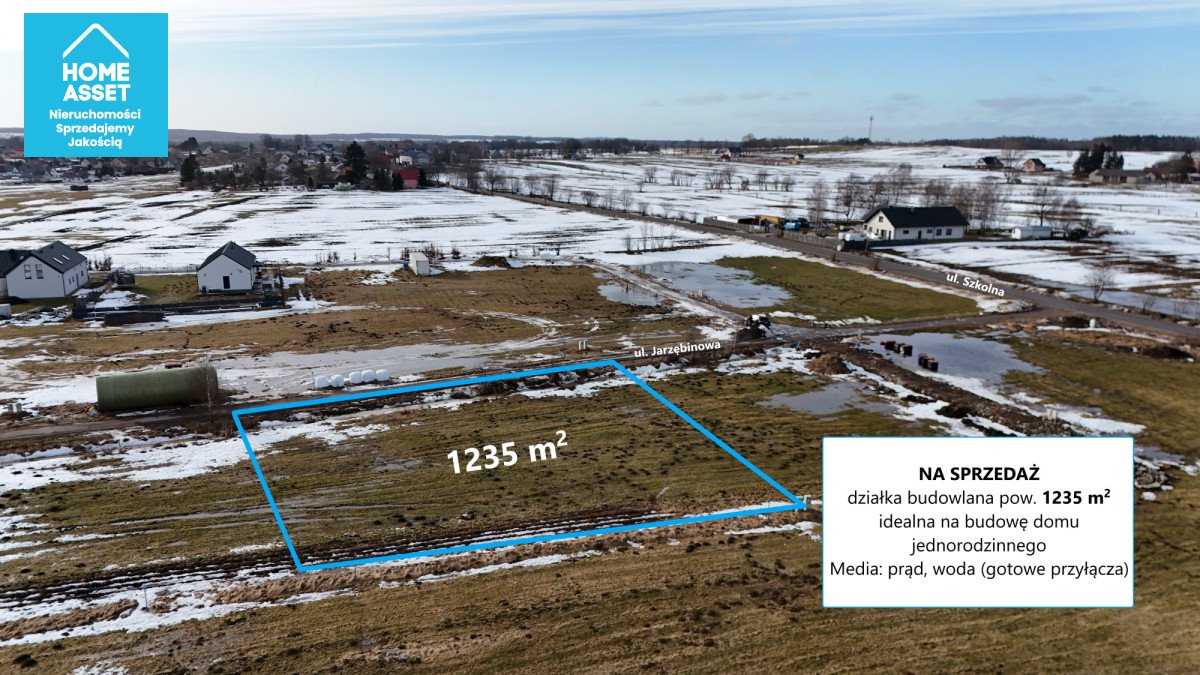 Działka budowlana w Częstkowie z pełnym uzbrojeniem i MPZP Częstkowo, Jarzębinowa  1 235m2 Foto 1