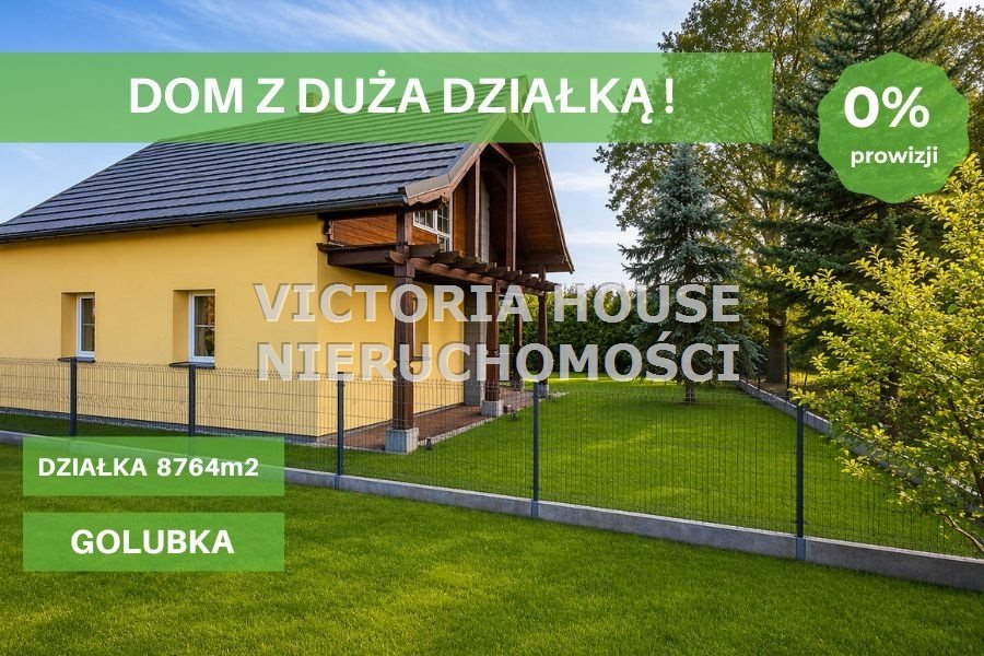 Zapraszam dom z potencjałem 100 m² na dużej działce 8,7 tys. m² Golubka  100m2 Foto 1
