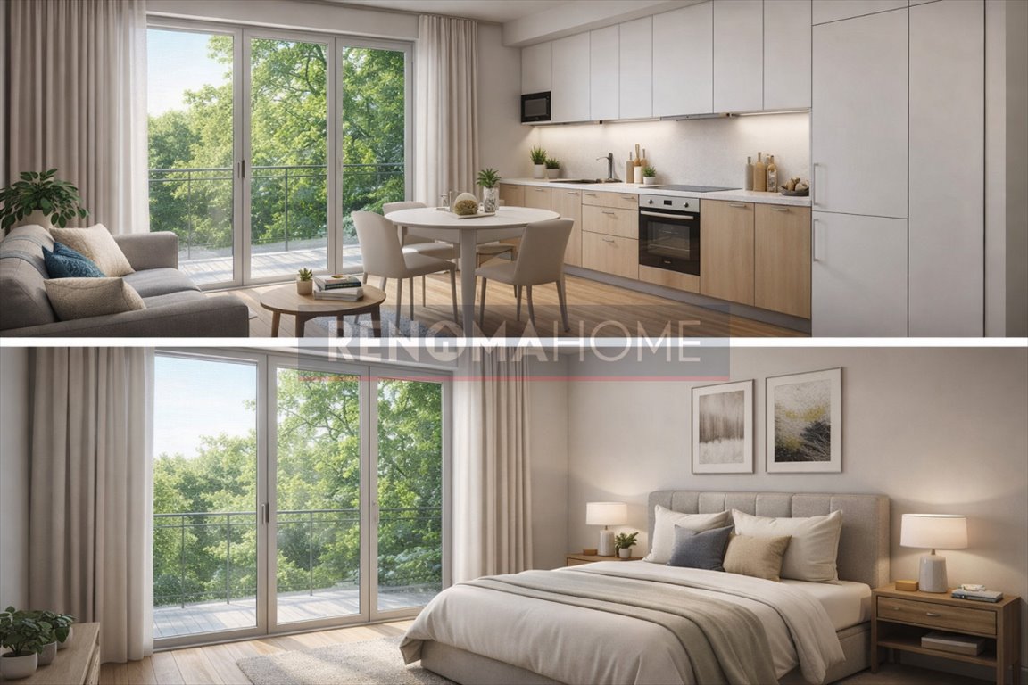 Nowoczesne 2-pokojowe mieszkanie z balkonem i widokiem na zieleń Legnica  51m2 Foto 1