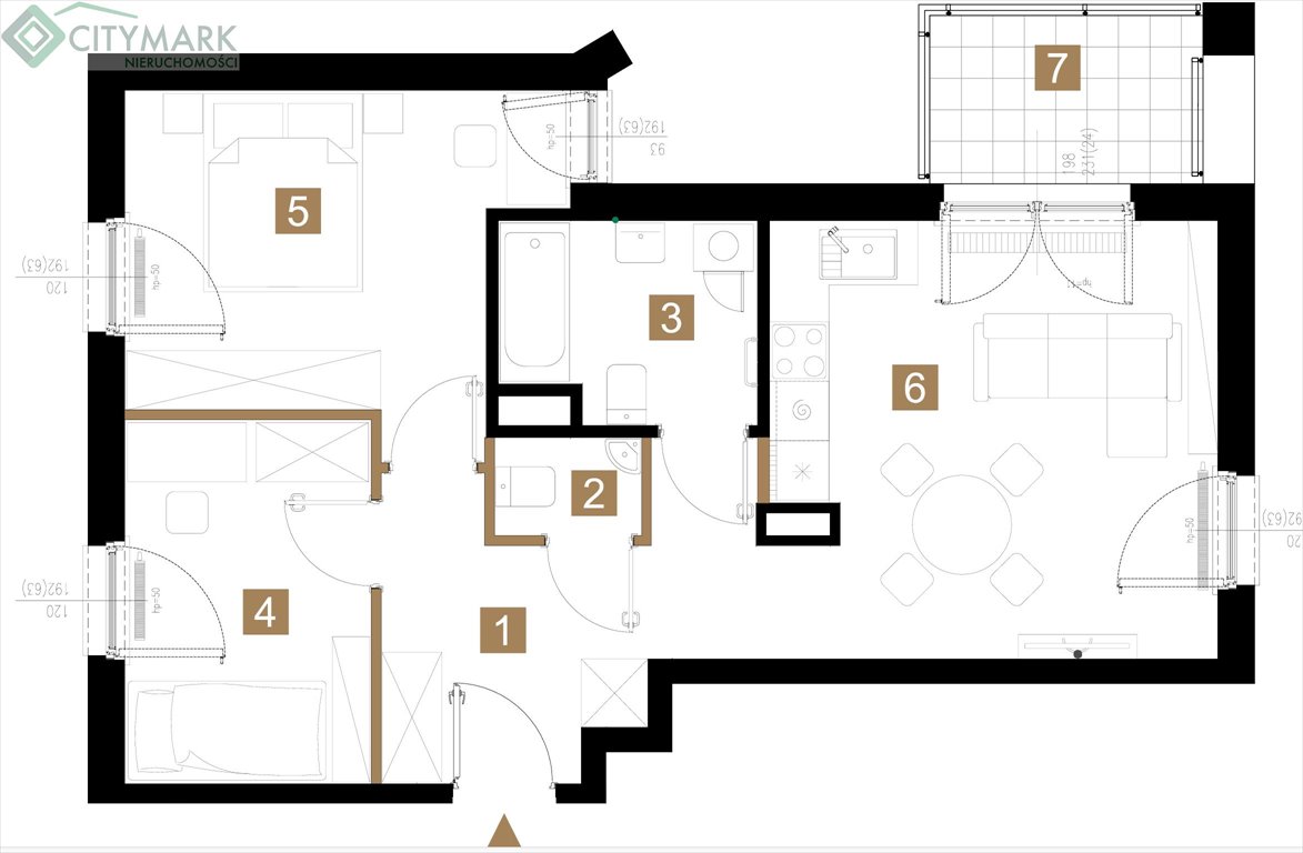 Mieszkanie trzypokojowe na sprzedaż Warszawa, Bielany, Fortowa  57m2 Foto 1