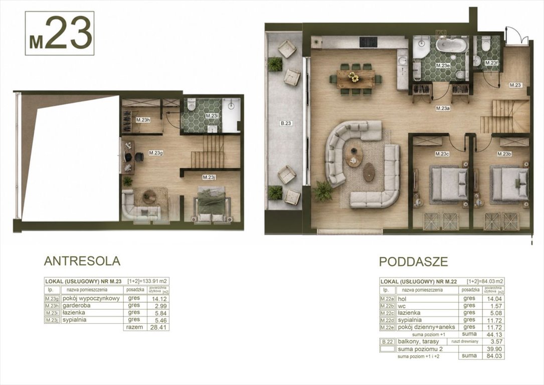 Luksusowy apartament 134 m² z panoramicznym widokiem na Tatry Kościelisko, Chotarz Bór  134m2 Foto 1