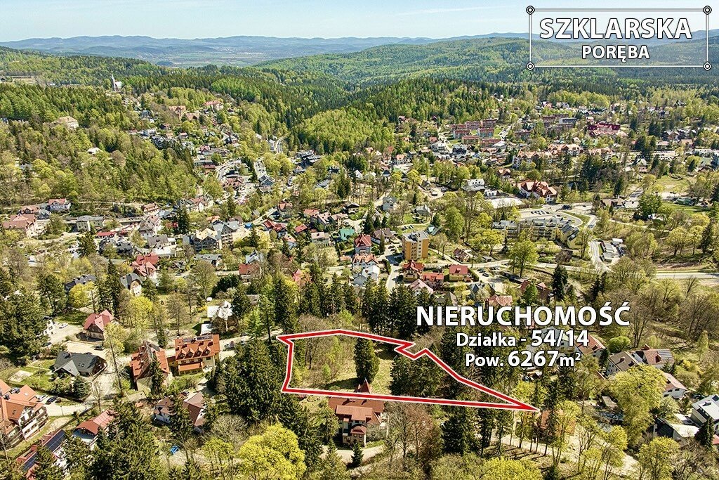 Działka inwestycyjna w Szklarskiej Porębie z koncepcją hotelu Szklarska Poręba, Wysoka  6 267m2 Foto 1