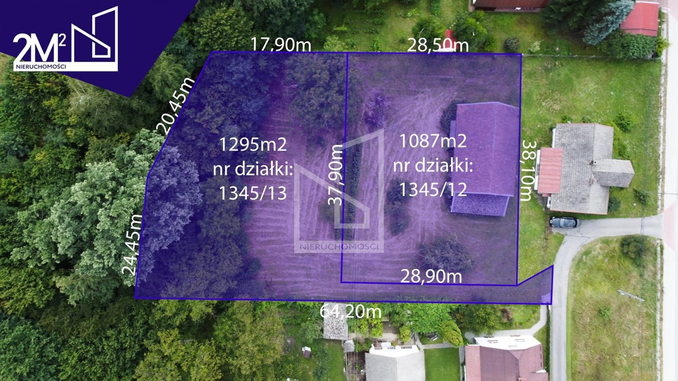 Działka budowlana 1295 m² w Handzlówce – spokojna okolica Handzlówka, Handzlówka  1 295m2 Foto 1