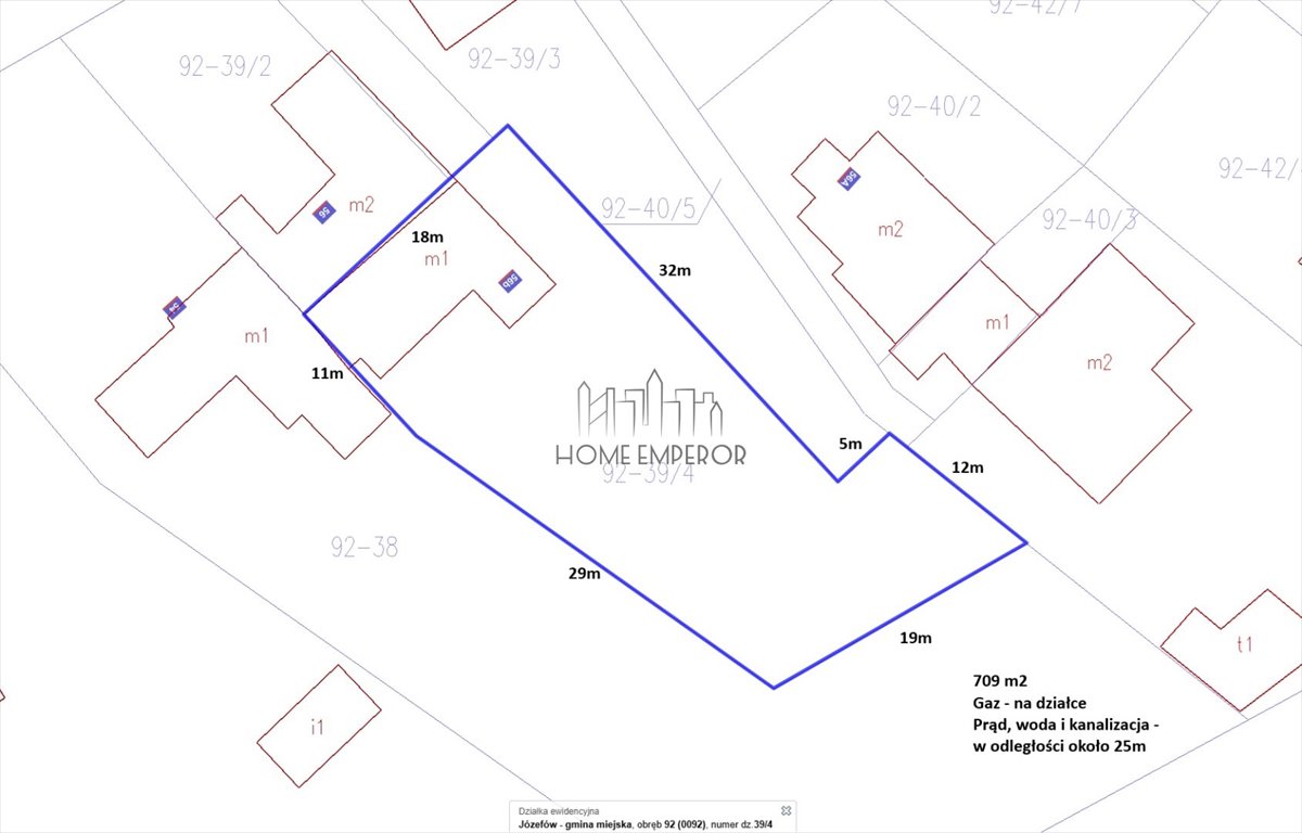 Do sprzedania działka 709 m² z możliwością zabudowy w Józefowie Józefów, Reymonta  709m2 Foto 1
