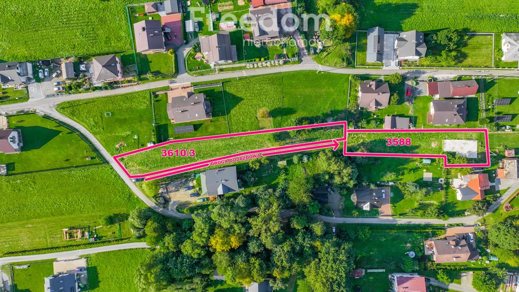 Działka z fundamentem pod dom w Łękawicy.: Łękawica