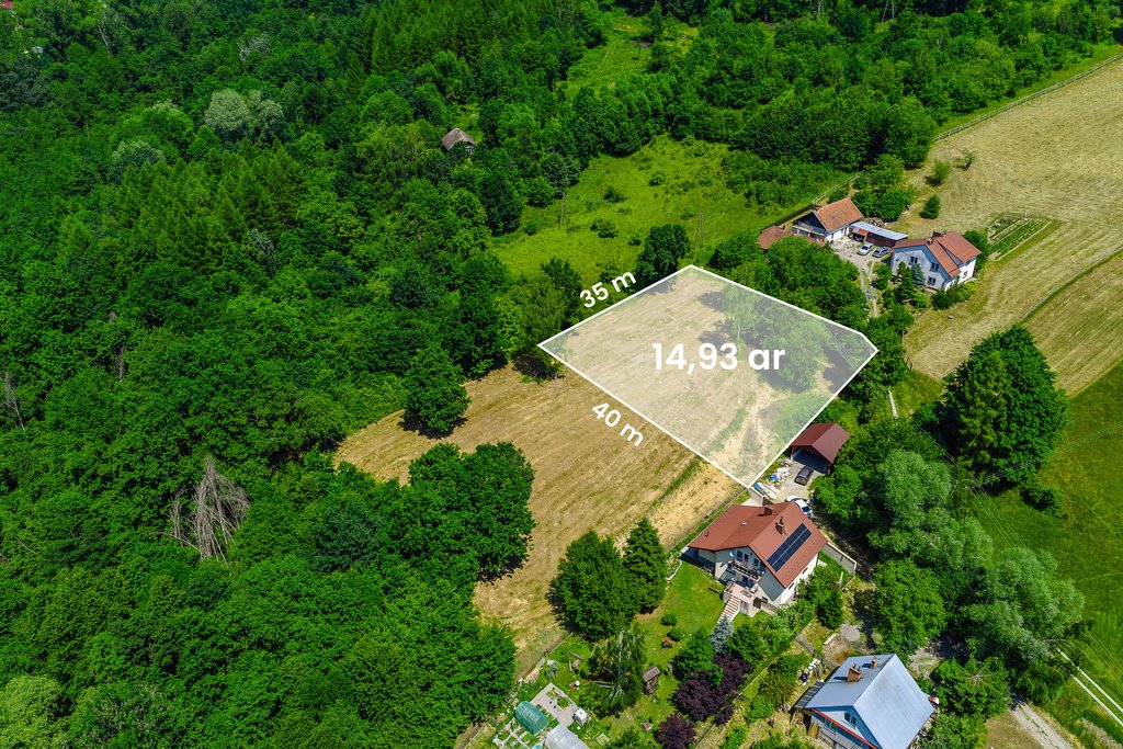 Sprzedam działkę 1493 m² z WZ, lasem i mediami w Czudcu Przedmieście Czudeckie  1 493m2 Foto 1