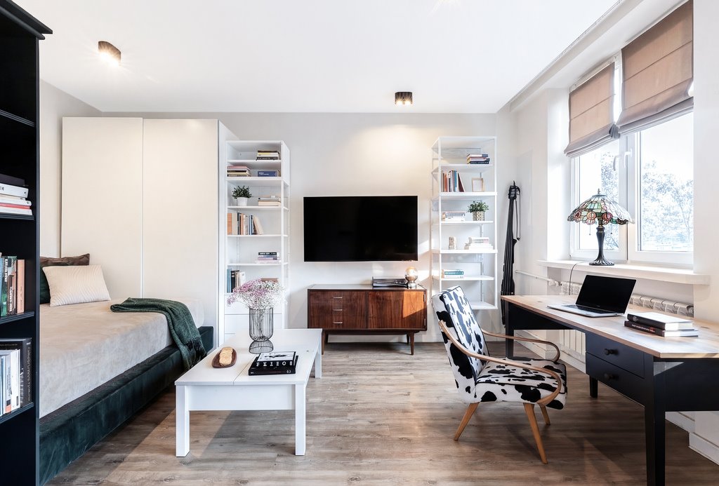 Urocze studio z widokiem na zielone patio, 31 m2, Praga Warszawa, Praga-Północ, Józefa Szanajcy  31m2 Foto 1