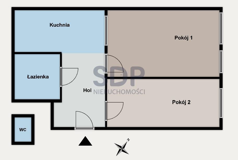 Mieszkanie dwupokojowe na sprzedaż Wrocław, Fabryczna, Gajowice, Icchaka Lejba Pereca  50m2 Foto 6