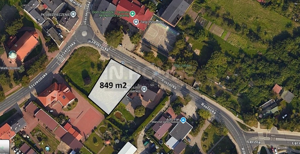 Działka pod usługę i mieszkanie na Warszewie, 849 m² Szczecin, Warszewo, Rostocka  849m2 Foto 1