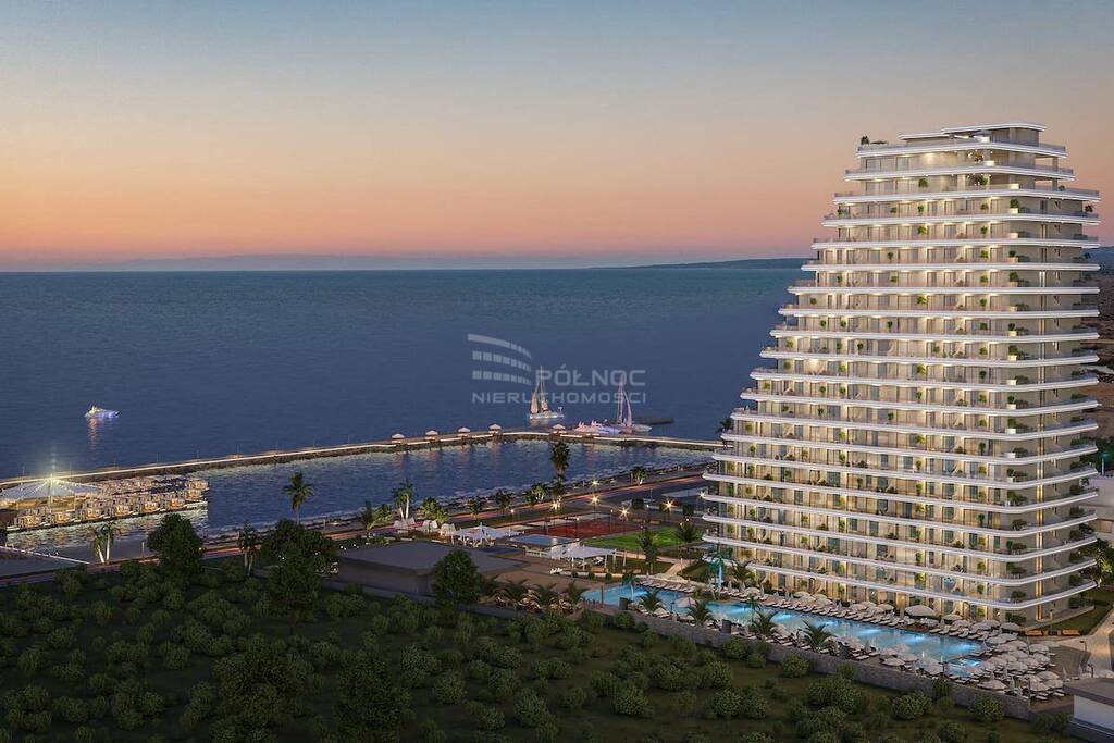 Inwestycyjny apartament nad morzem na Cyprze z widokiem Cypr, Guzelyurt, Guzelyurt  87m2 Foto 1