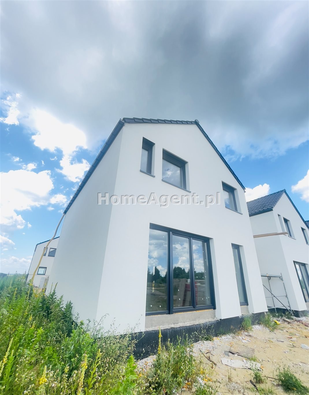 Nowoczesny dom szeregowy w Czeladzi – stan surowy z ogrodem Czeladź  124m2 Foto 1