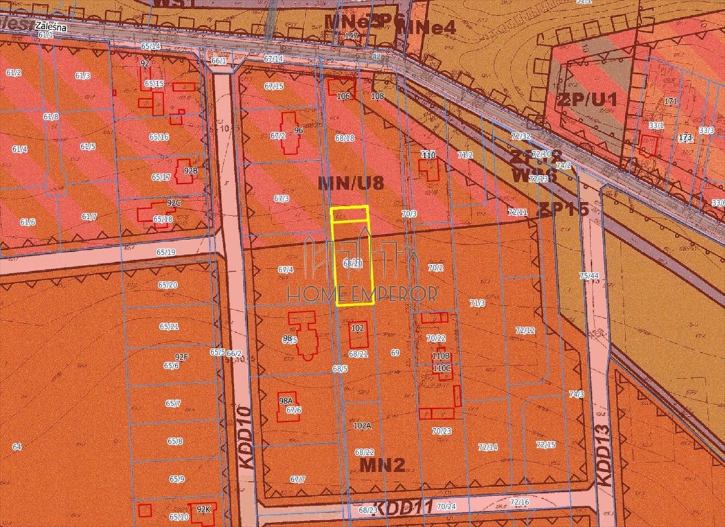 Działka budowlana na sprzedaż Kawęczynek, Zaleśna  1 200m2 Foto 1