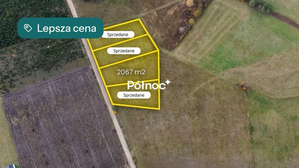Działki budowlane w Pupkach - cisza i natura polecam Pupki  2 067m2 Foto 1