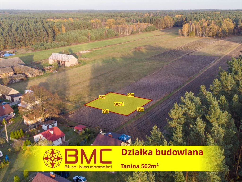 Działka budowlana na sprzedaż Tanina  502m2 Foto 1