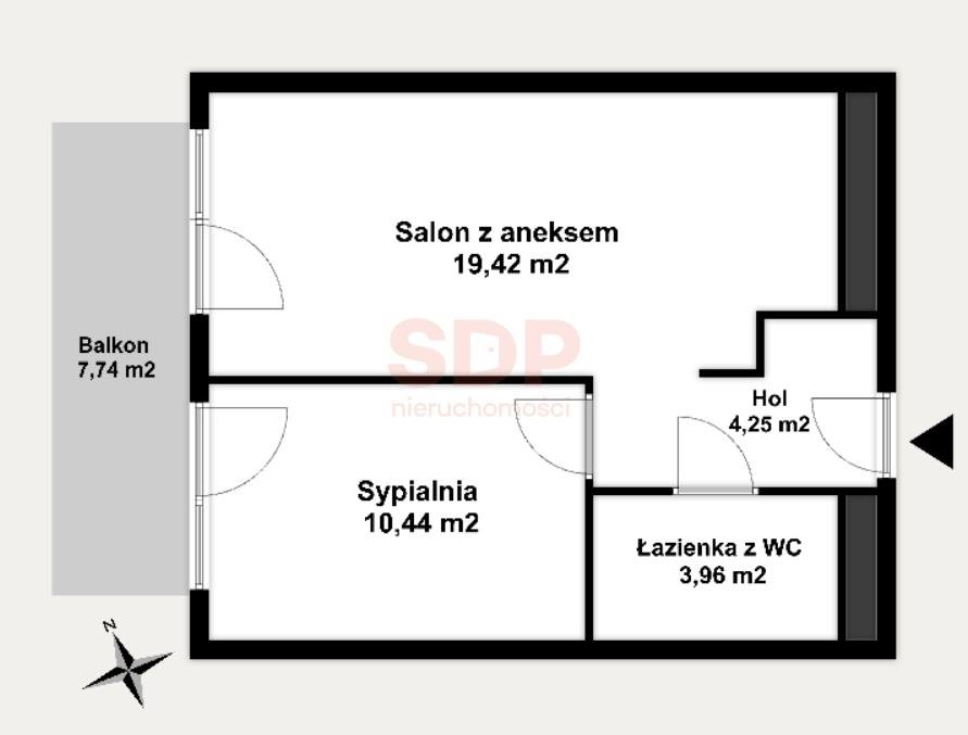 Mieszkanie dwupokojowe na sprzedaż Wrocław, Stare Miasto, Stare Miasto, Kościuszki  38m2 Foto 6