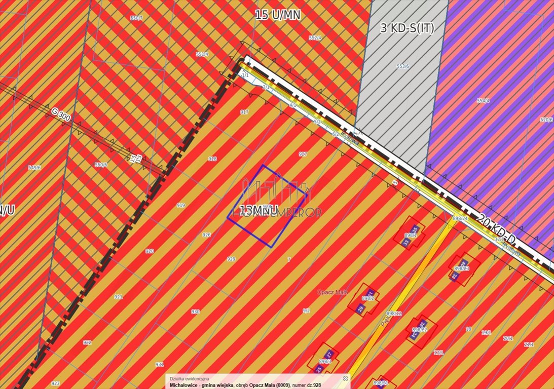 Działka budowlana na sprzedaż Opacz Mała, Irysowa  1 000m2 Foto 1
