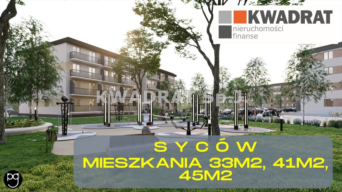 Polecam nowoczesne 45 m² z balkonem, klimatyzacją i ogrzewaniem podłogowym Syców  33m2 Foto 1