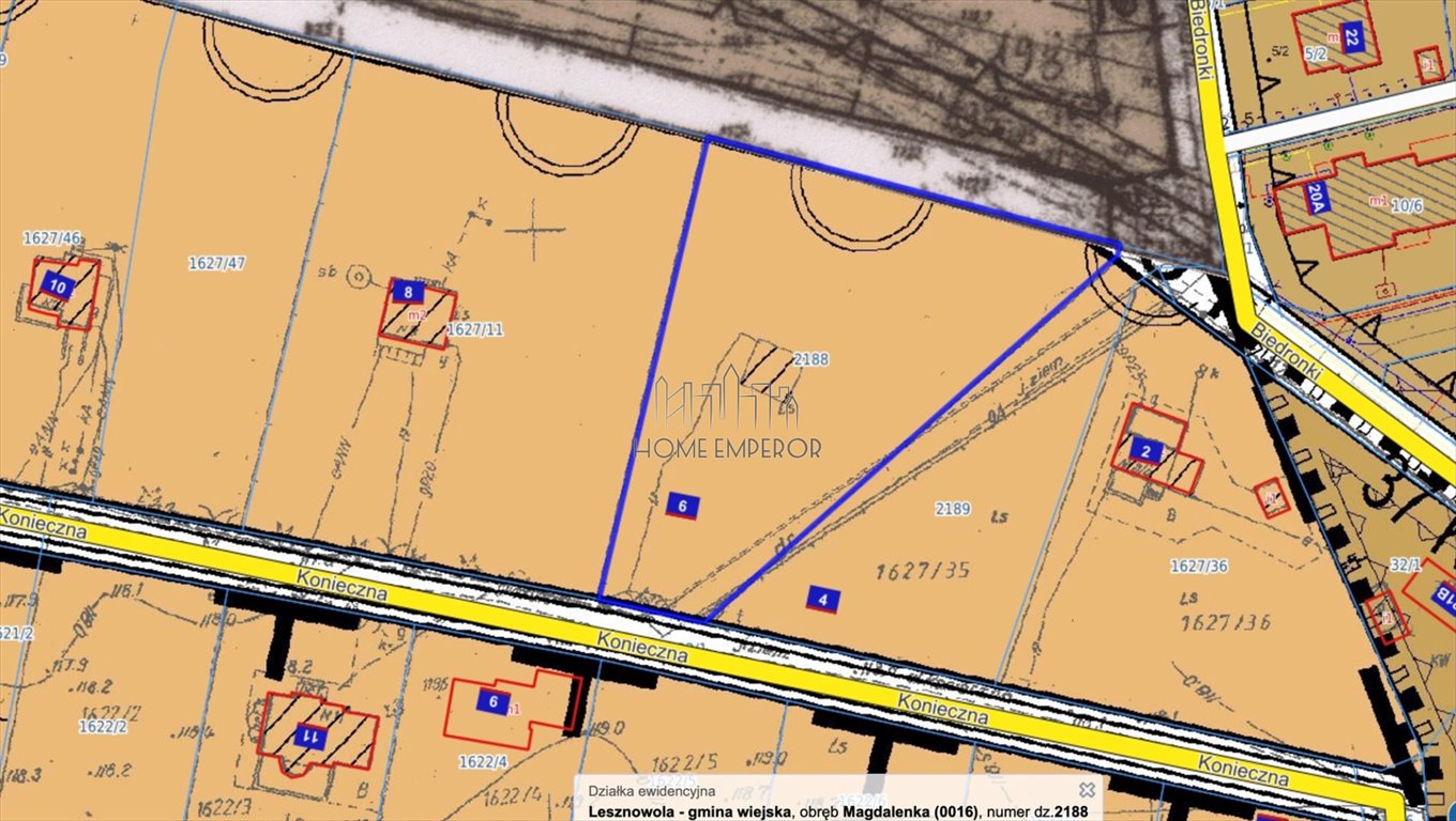 Działka pod dom jednorodzinny z mediami i możliwością podziału Magdalenka, Konieczna  3 561m2 Foto 1