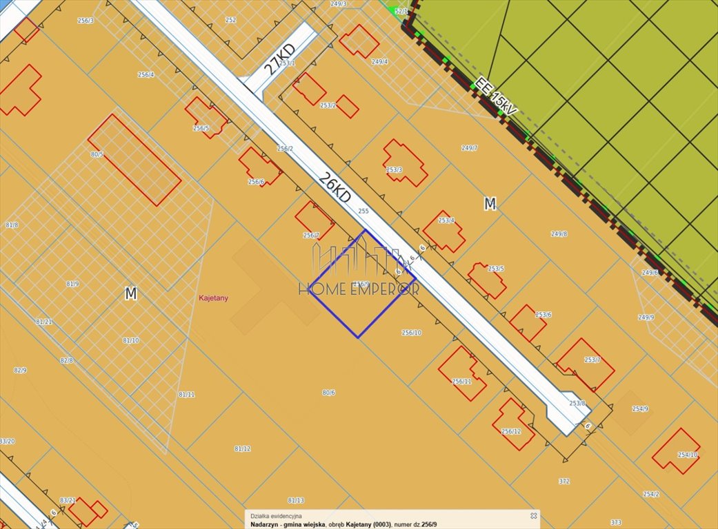 Działka 1000 m² w Starej Wsi (media przy granicy) Stara Wieś, Azalii  1 000m2 Foto 1