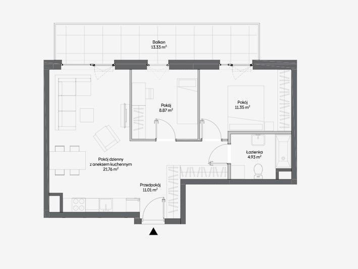 Mieszkanie trzypokojowe na sprzedaż Warszawa, Włochy, Raków, Fajansowa  58m2 Foto 1