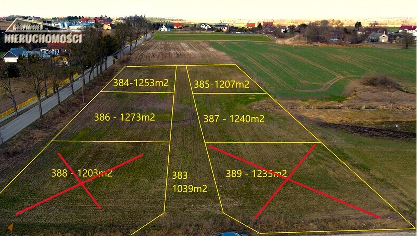 Działki budowlane w Kajkowie od 1203 m² (ul. Świetlińska) Kajkowo, ul. Świetlińska  1 253m2 Foto 1