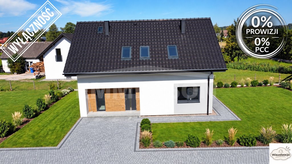 Nowoczesny dom 194 m² - 5 pokoi - ogród - stan deweloperski Czernichów  195m2 Foto 1