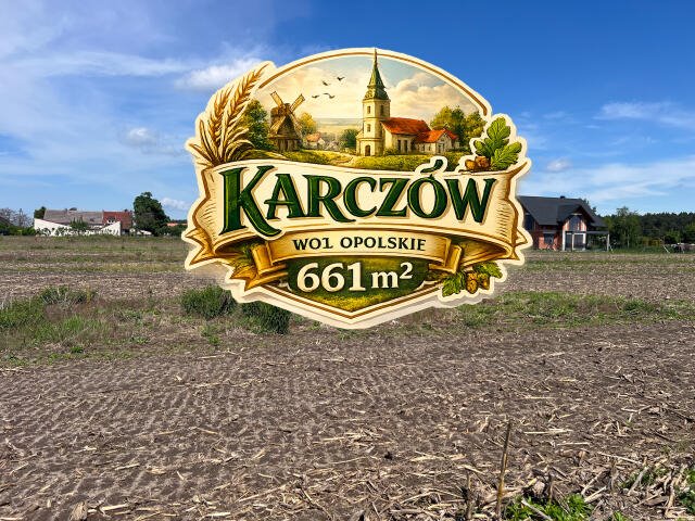 Do sprzedania działka budowlana 661 m² z warunkami zabudowy Karczów, Grobla  661m2 Foto 1