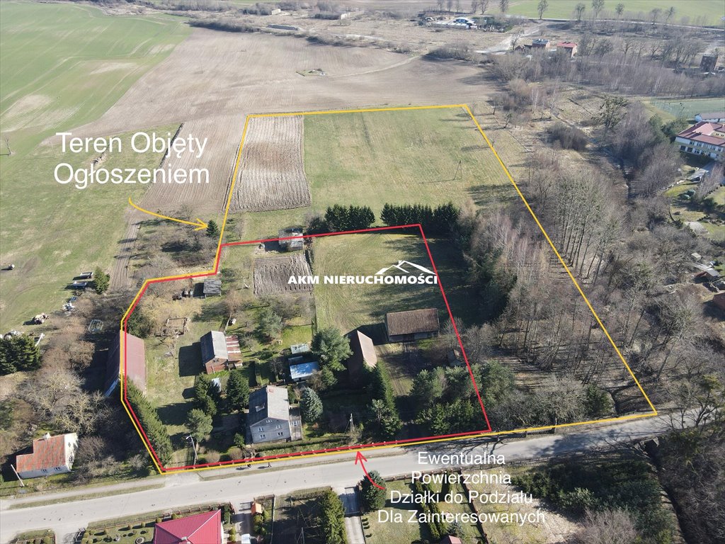Przestronny dom z potencjałem na 3,5 ha w Myślicach Myślice  150m2 Foto 1