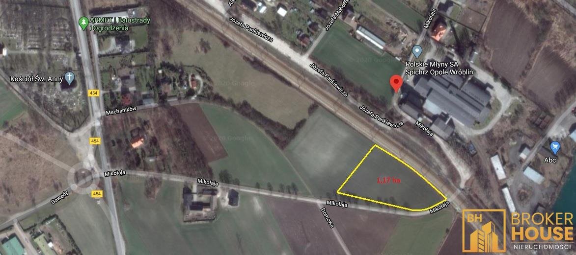 Zapraszam do zakupu działki inwestycyjnej 11 700 m² z mediami Opole, Wróblin  11 700m2 Foto 1