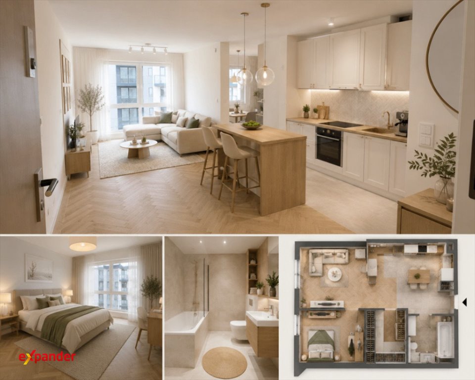 Nowoczesne 2-pokojowe mieszkanie 41,35 m2 - Smart Home, podziemny garaż Gdańsk, Jasień, Kartuska  41m2 Foto 1