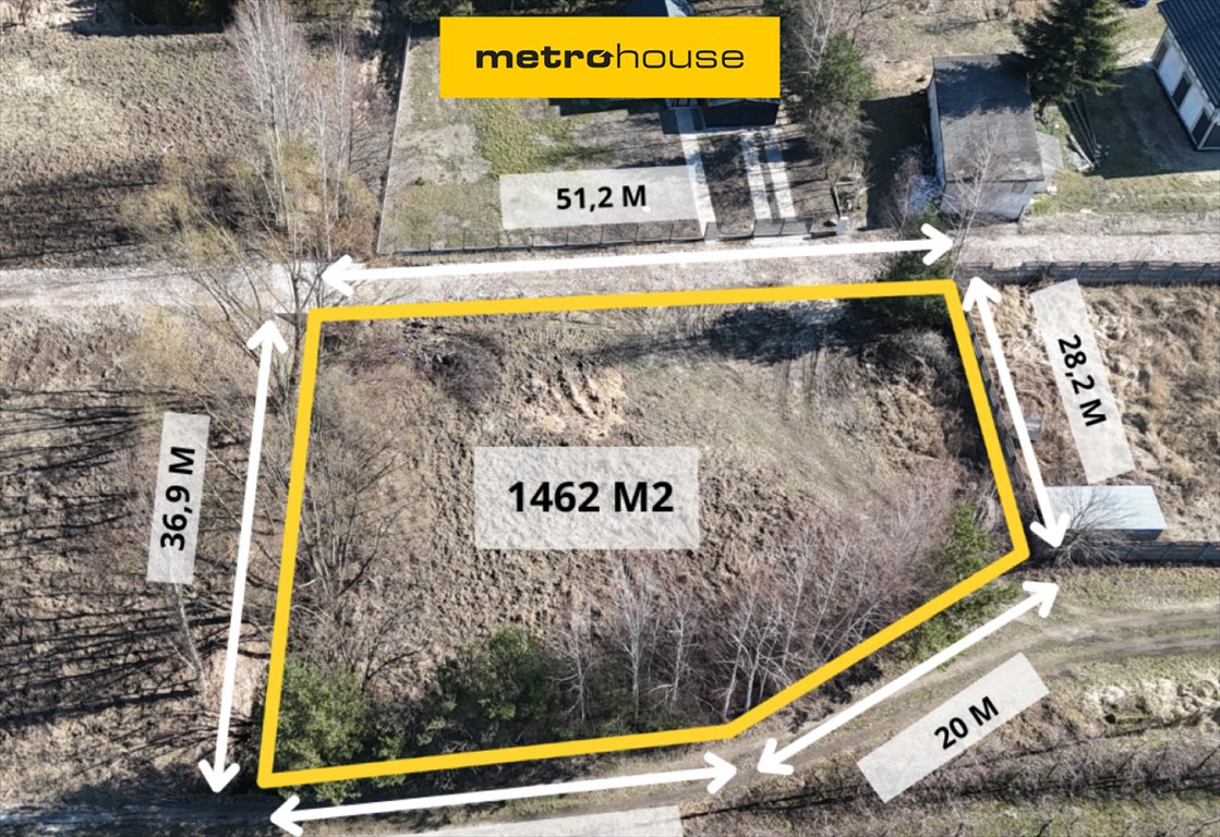 Działka pod dom w Dobiesz, 1462 m², media, szybki dojazd Dobiesz, Lipowa  1 462m2 Foto 1