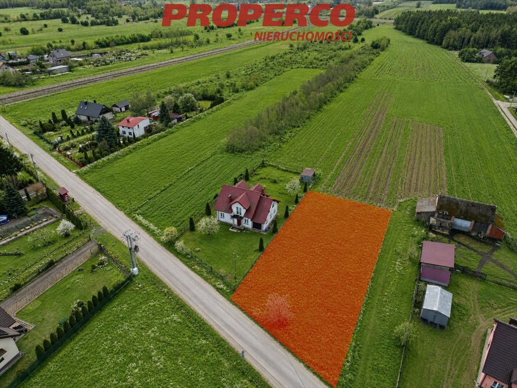 Polecam działkę 1100 m² z warunkami zabudowy w Milechowach Chęciny, Bolmin  1 100m2 Foto 1