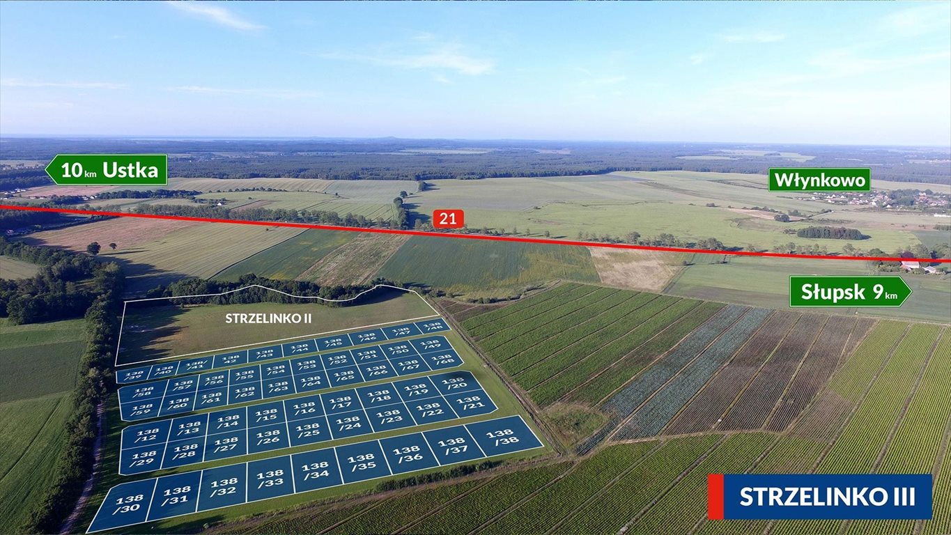 Działka budowlana na sprzedaż Strzelinko, Orzechowa 1 082m2 Foto 1 Działka budowlana na sprzedaż Strzelinko, Orzechowa 1 082m2 Foto 1