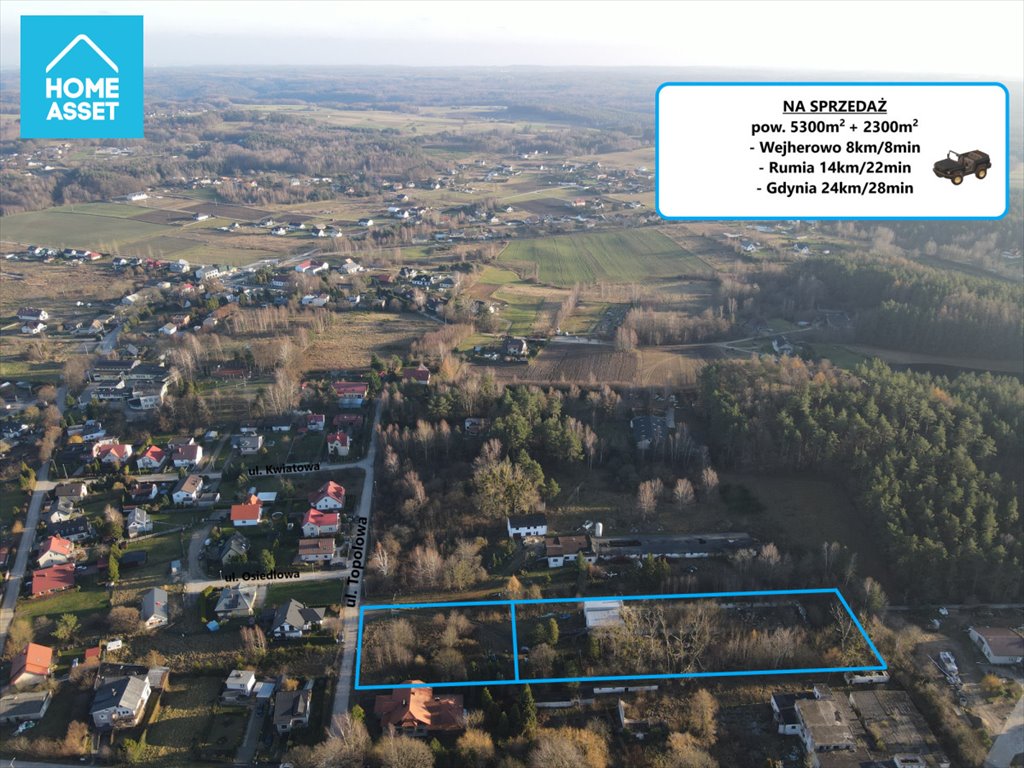 Działka budowlana na sprzedaż Nowy Dwór Wejherowski, Antoniego Abrahama  7 600m2 Foto 2