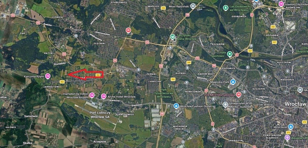Działka 1139 m² pod dom w spokojnej okolicy (Wrocław) Wrocław, Jarnołtów, Jarnołtów, Jarnołtowska  1 139m2 Foto 1
