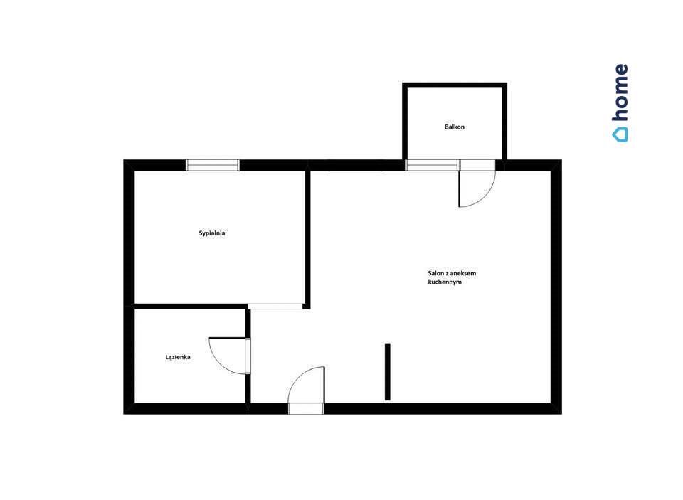 Mieszkanie dwupokojowe na sprzedaż Rzeszów, Małopolska  39m2 Foto 1