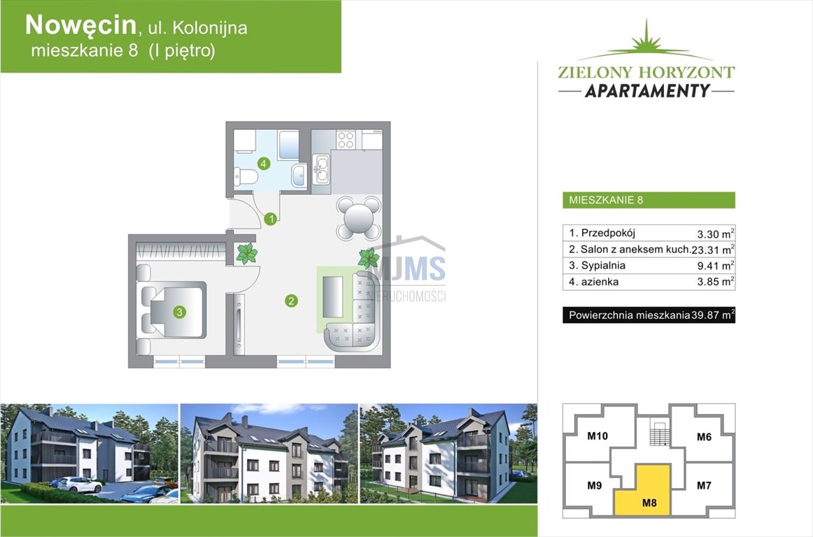 Mieszkanie dwupokojowe na sprzedaż Łeba, Kolonijna  40m2 Foto 10