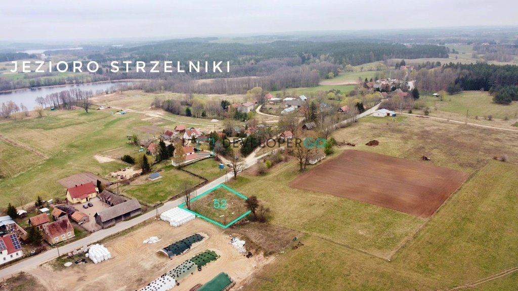 Działka 1200 m² z dostępem do jeziora w Strzelniki Strzelniki  1 200m2 Foto 1