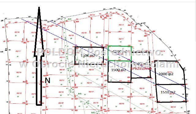 Działka budowlana na sprzedaż Uraz  1 000m2 Foto 1