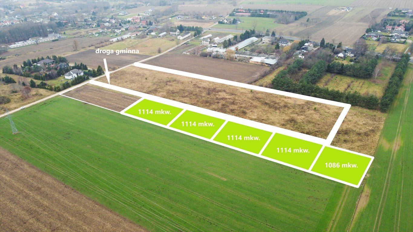 Działka pod dom jednorodzinny w Bobrowiczkach, 1086 m2 Bobrowiczki  1 086m2 Foto 1