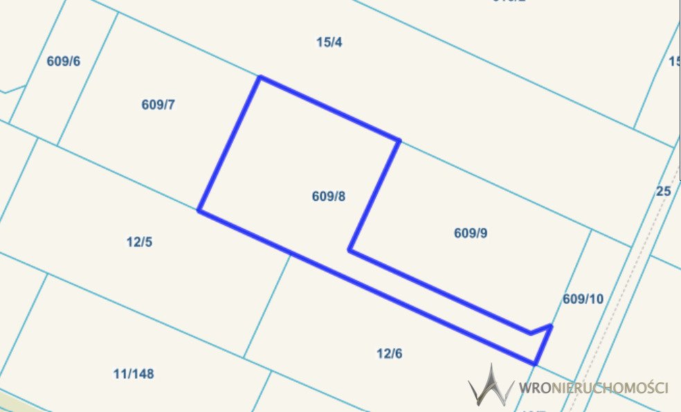 Działka budowlana 1007 m² w Kobierzycach, media, zielona okolica Kobierzyce  1 007m2 Foto 1