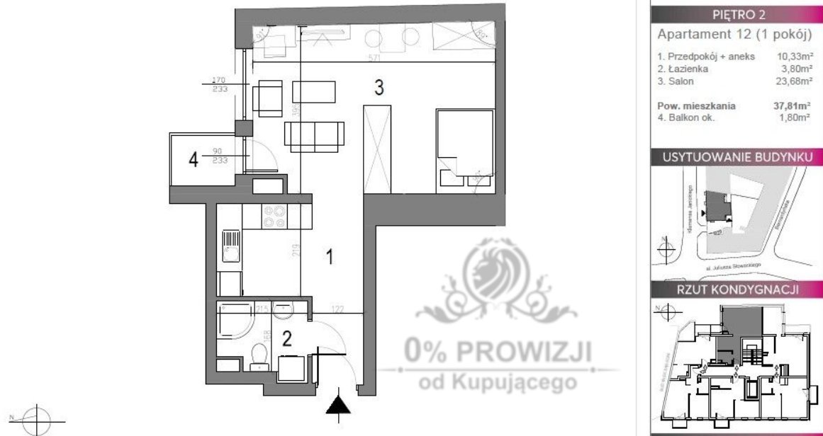 Mieszkanie dwupokojowe na sprzedaż Wrocław, Stare Miasto, Os. Stare Miasto  38m2 Foto 20