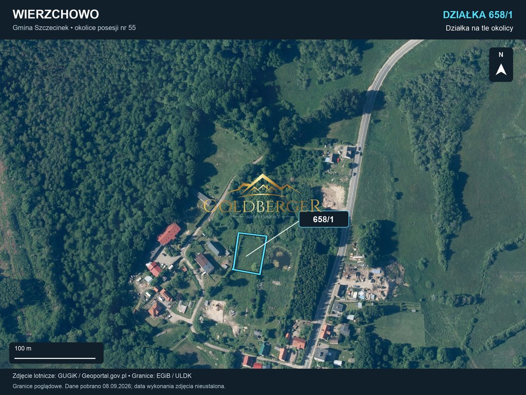 Działka 1501 m² pod zabudowę w Wierzchowie - polecam! Wierzchowo  1 501m2 Foto 1