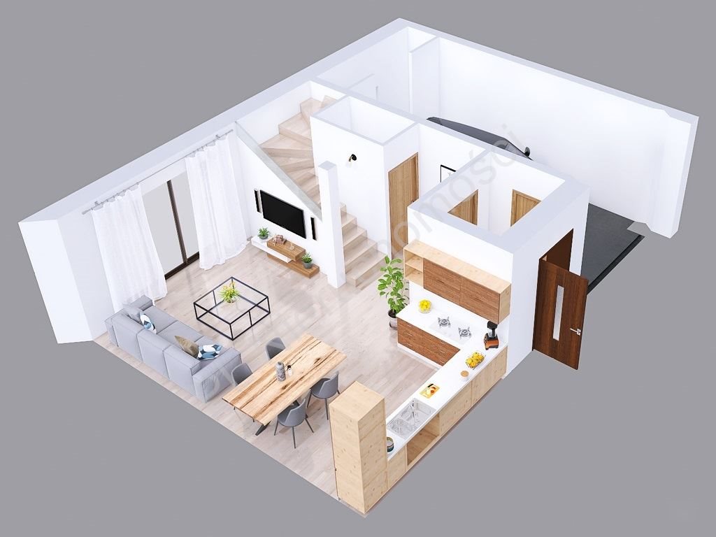 Segment narożny 108 m2 z ogrodem i garażem w Falentach Falenty Nowe  108m2 Foto 1