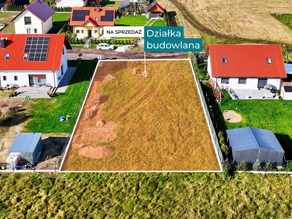 Działka 787 m² pod dom w spokojnej okolicy z mediami Nowy Dwór, Wilcza  787m2 Foto 1