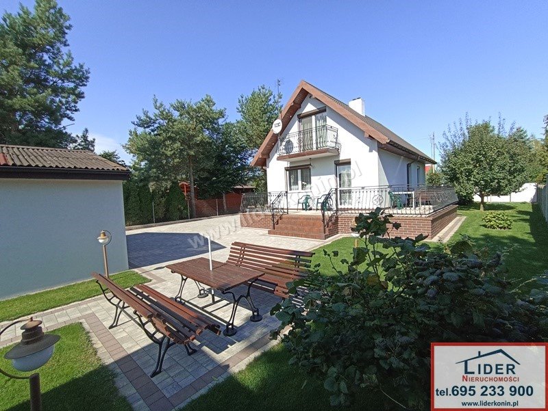 Dom wolnostojący 87 m² z garażem i tarasem nad Jeziorem Licheńskim Niedżwiady Małe  80m2 Foto 1