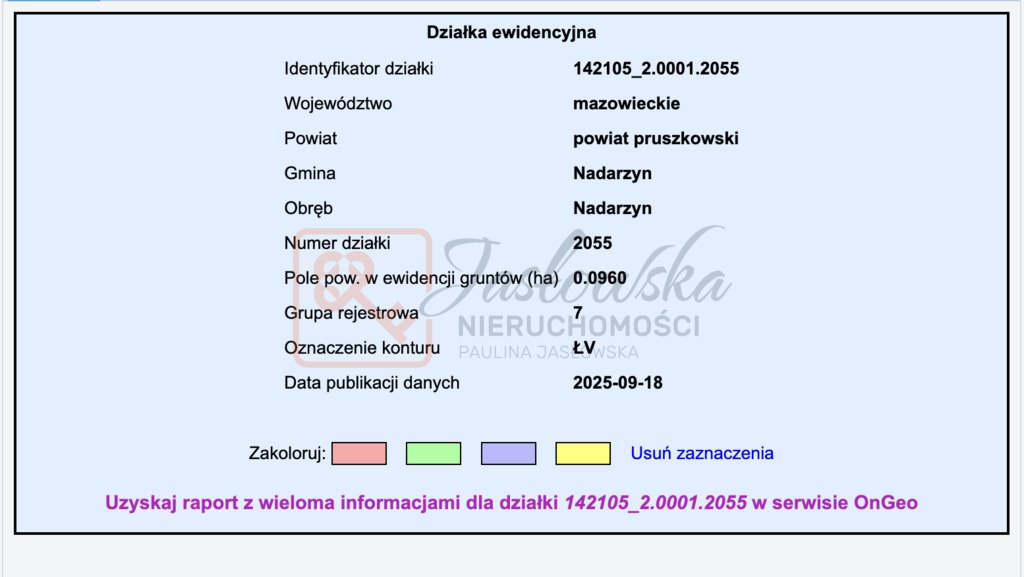 Działka budowlana na sprzedaż Nadarzyn  960m2 Foto 1