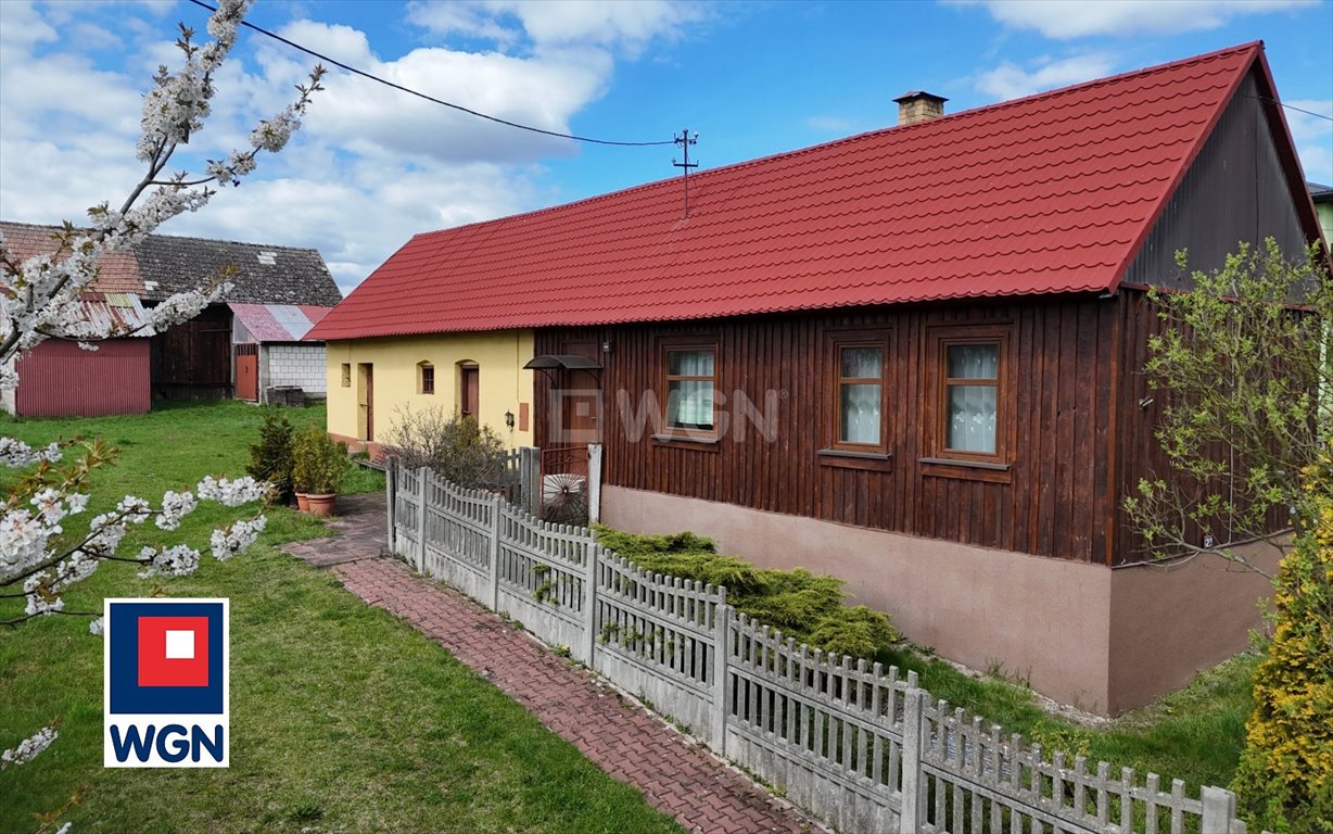 Urokliwy dom z dużą stodołą i garażami w Górze Włodowskiej Góra Włodowska, Myszkowska  80m2 Foto 1